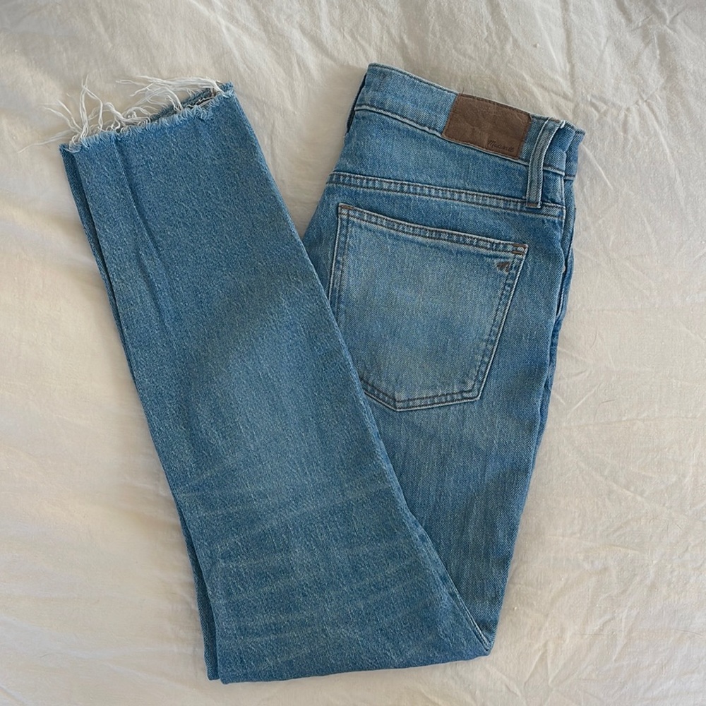 Madewell light wash denim jeans